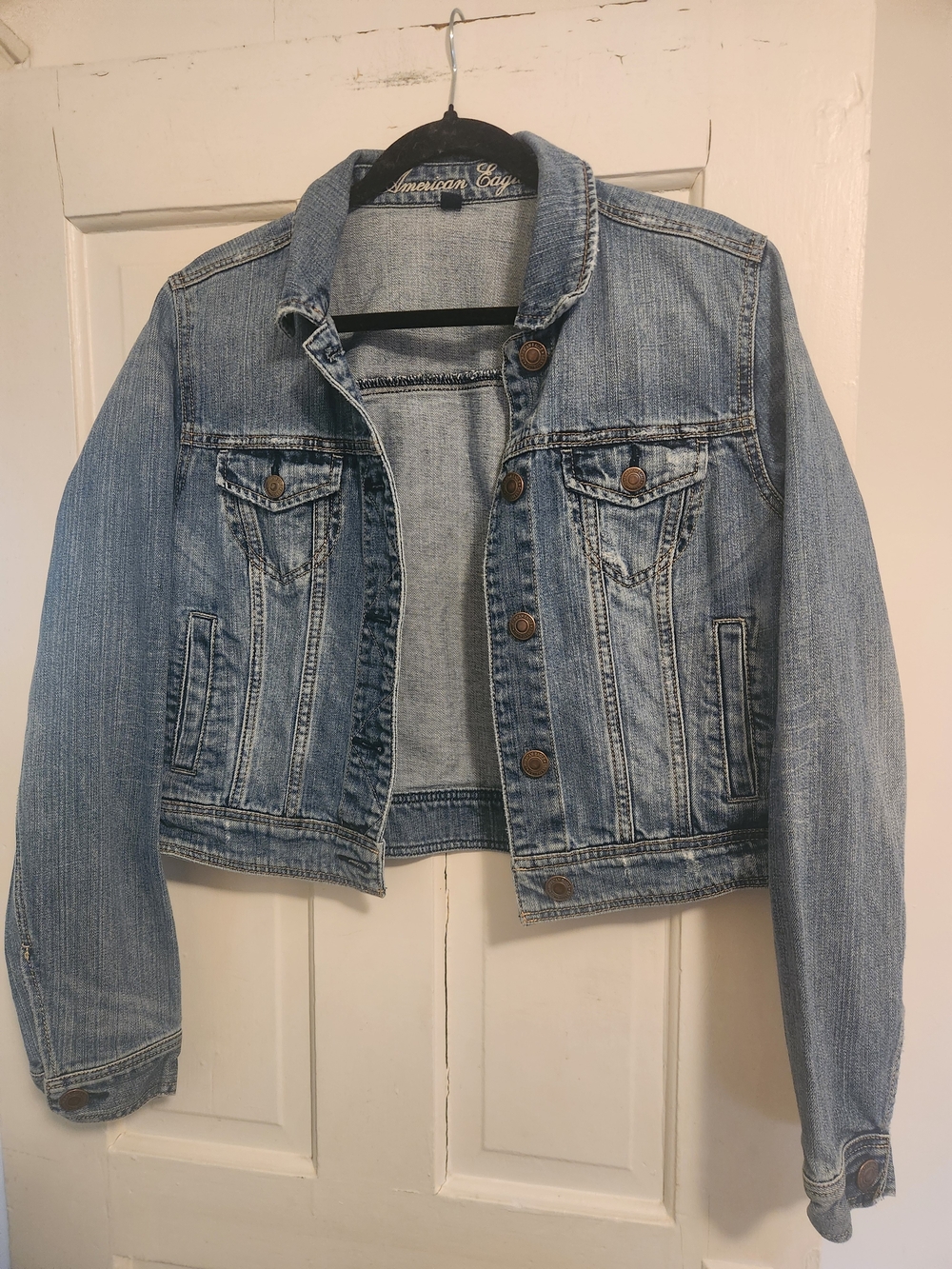 American Eagle Blue Denim Trucker Jacket